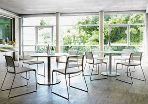 mesa de interior / moderna / de madera lacada