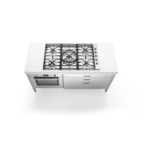 Cocina Con Horno De Gas C F C Alpes Inox El Ctrica