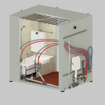 Módulo prefabricado para cuarto de baño - CUBIK® - HYDRODISEÑO Módulo prefabricado para cuarto de baño - CUBIK® - HYDRODISEÑO