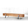 banco de modernas / de madera maciza / contemporáneos - LONG BENCH