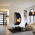 chimenea en pared / de gas / hogar cerrado / contemporáneos - GAÏA