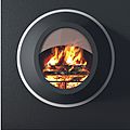 chimenea de pared / de leña / abiertas / contemporáneos - MAUNAKEA by Francesco Lucchese