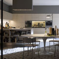 cocina contemporáneos / de chapada en madera - GAMMA : COMPOSITION 4