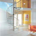 escalera de caracol / peldaño de vidrio / de caracol estructura metálica - EXCELLENCE : ICE BLUE KRISTALL