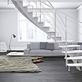 escalera circular / con zanca central / de caracol estructura metálica / peldaño de madera - EXCLUSIVE : HELIKA CONCEPT