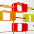 estantería UPS modulares / de diseño original sin brazos / de plástico - FLUOSHOP ACRYLIC