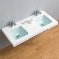 lavabo con doble rueda / en pared - DÚO