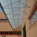 marquesina de aluminio / con cobertura de vidrio - RAGGIO