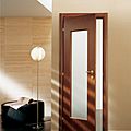 puerta abatible / de modernas / de cristal - PLEIADI