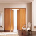 puerta plegable / de madera / de doble hoja - GEMINI