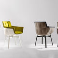 silla contemporáneos / en / con brazos / de Patricia Urquiola - HUSK