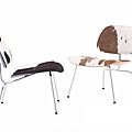 silla contemporáneos / en / de Charles & Ray Eames - LCM : CALF'S SKIN