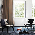 silla contemporáneos / en / de Charles & Ray Eames / de modernas - LCW : CALF'S SKIN