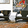 sillón de diseño original sin brazos / de Joe Colombo - 4801
