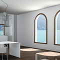 ventana fija / de modernas / de aluminio / de doble vidrio - SW50