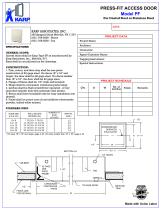 Trampilla de inspección para pared PF KARP Associates Inc