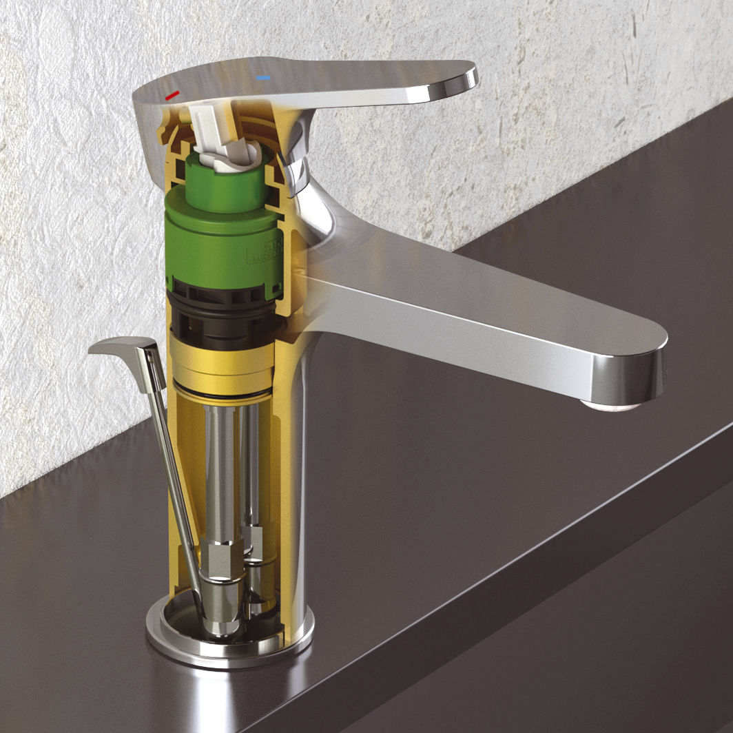 Grifo monomando para lavabo - OME605LT8 - DANIEL RUBINETTERIE - de