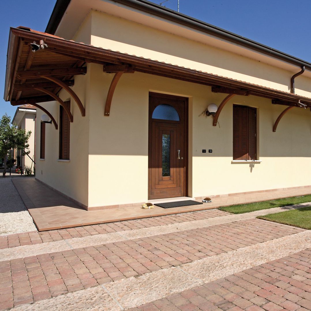 Marquesina para terraza - IL CEPPO - de entrada / de madera