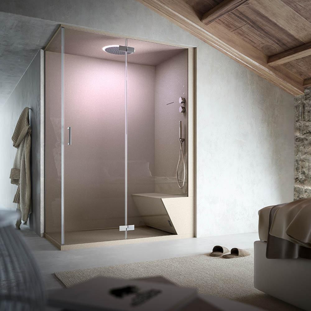 Cabina de ducha de vapor - NONSOLODOCCIA HOME - GLASS 1989 - multiusos