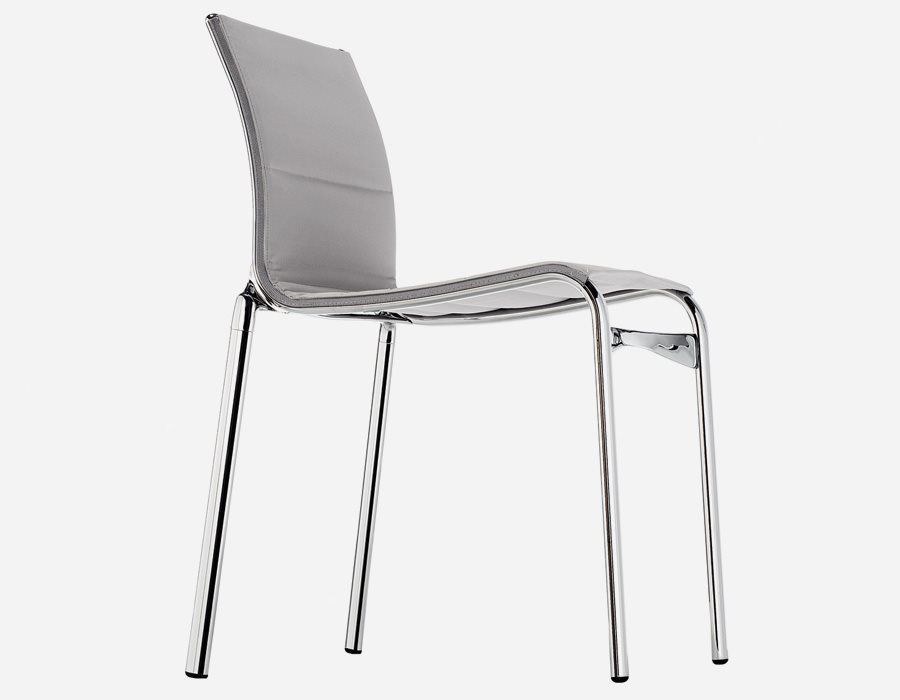 Silla contemporánea - HIGHFRAME 40 / 416+417 - ALIAS - tapizada / con