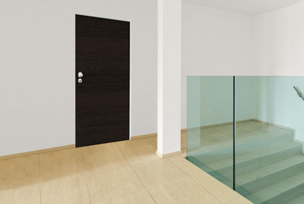 Puerta de interior / abatible / de acero galvanizado / de seguridad - D