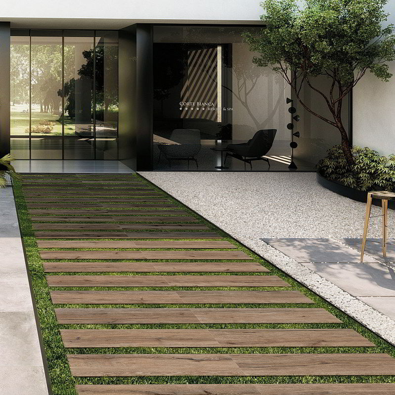 Baldosa de exterior - EKHO T20 - CERAMICHE SUPERGRES - de suelo / de