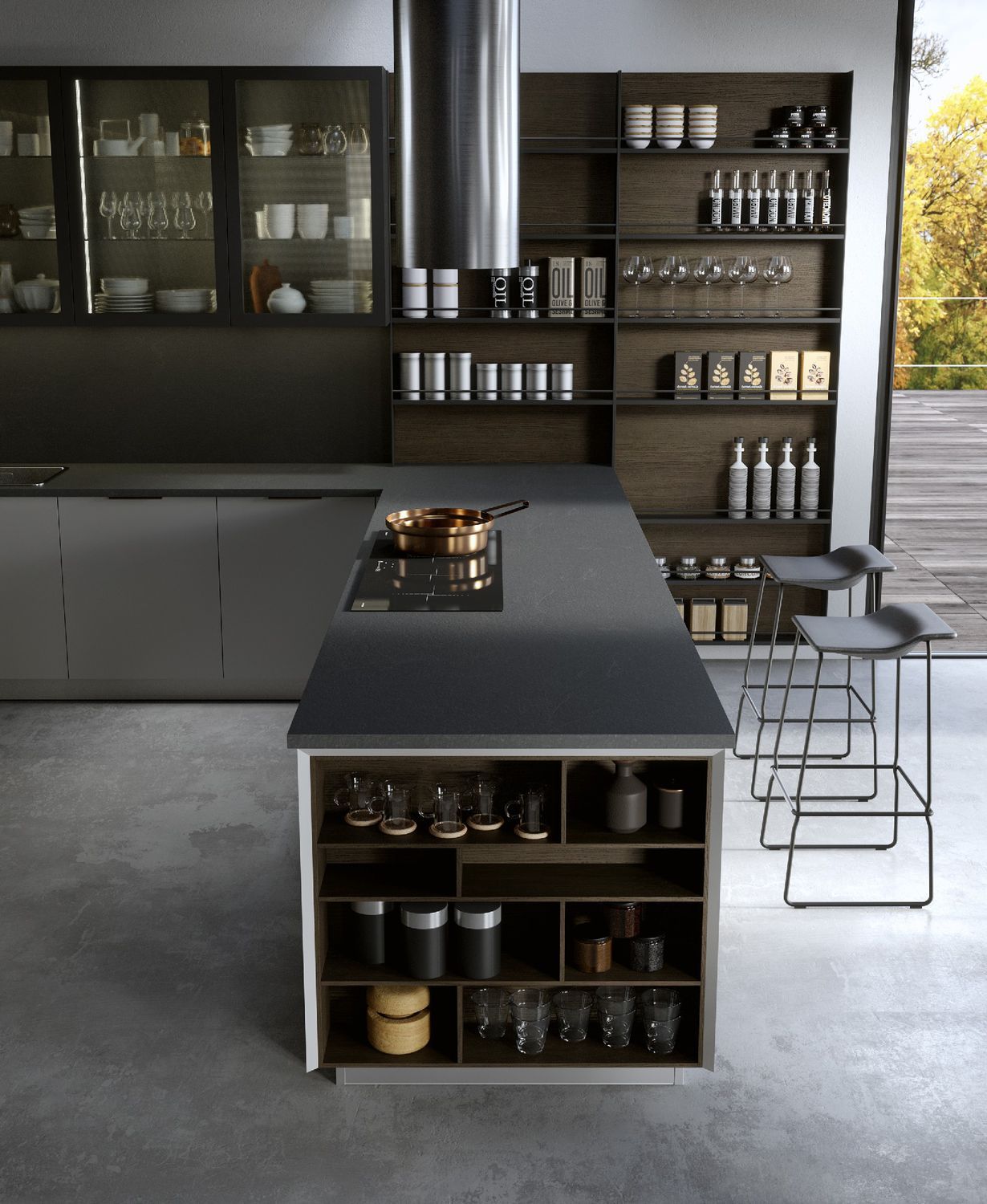 Mueble alto para cocina - IDEAL - Record Cucine