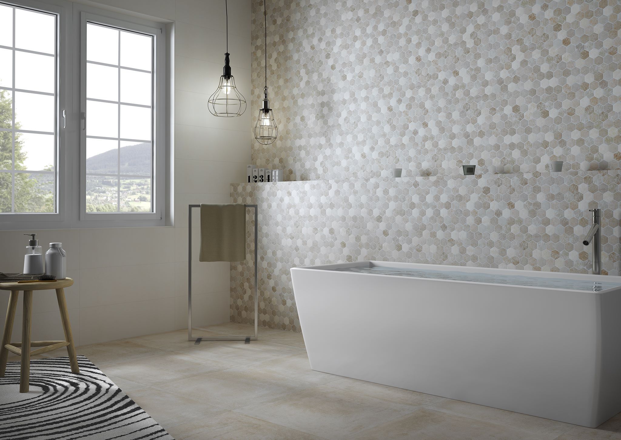 Baldosa de baño - COMBINE - SALONI CERAMICA - de pared / de cerámica