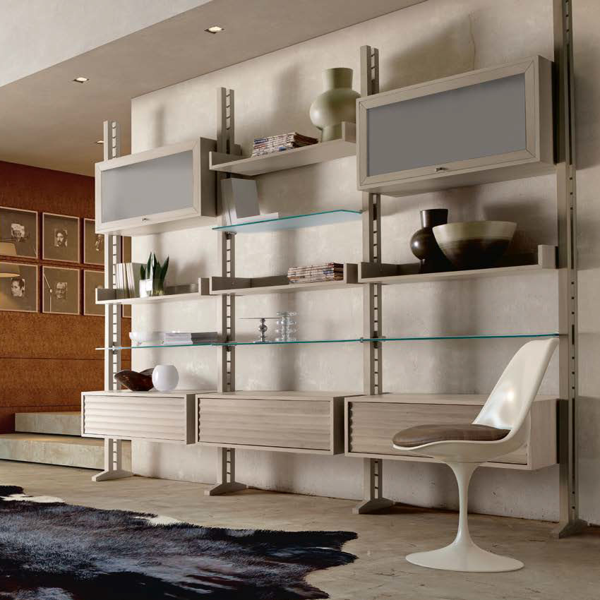 Estantería modular - E-602 - Dale Italia - contemporánea / de madera