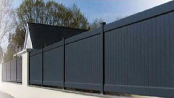 Valla de láminas - VD01 - AGM - de aluminio / de jardín