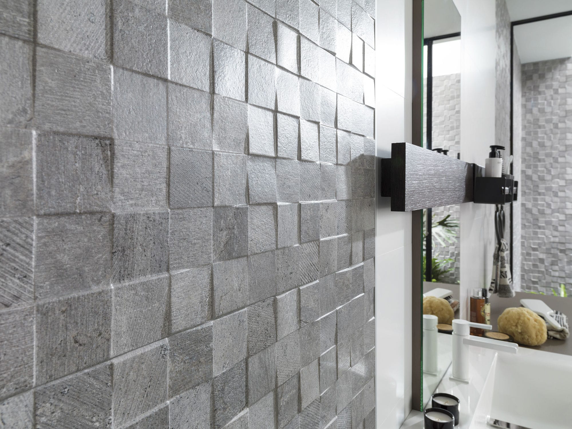 Baldosa de interior - MOSAICO RODANO SILVER - PORCELANOSA - de pared
