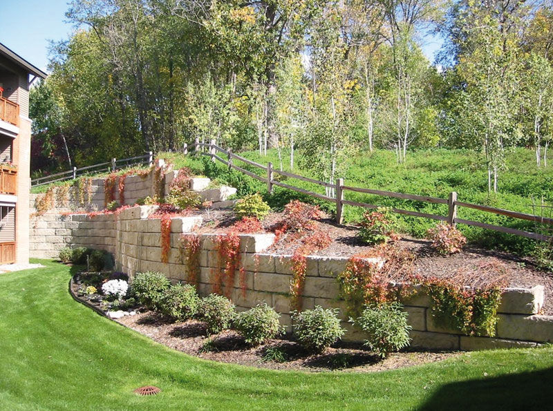 Bloque de hormigón macizo - ANTICHE MURA - Paver - para muro de contención