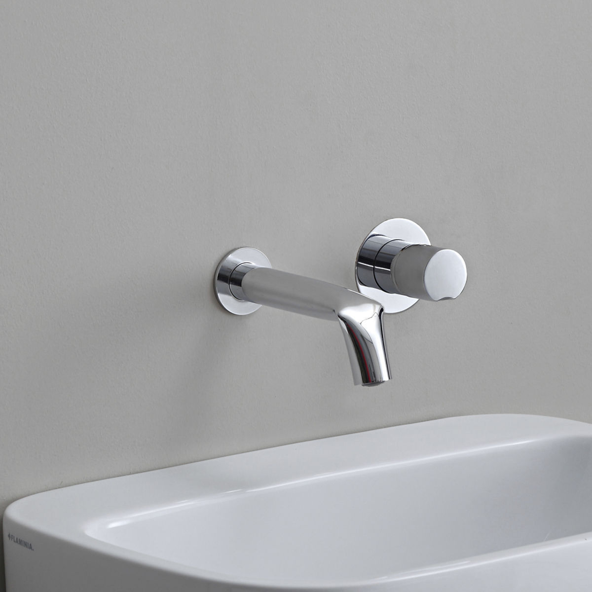 Grifo monomando para lavabo - FL3059 - FLAMINIA - de pared / de latón