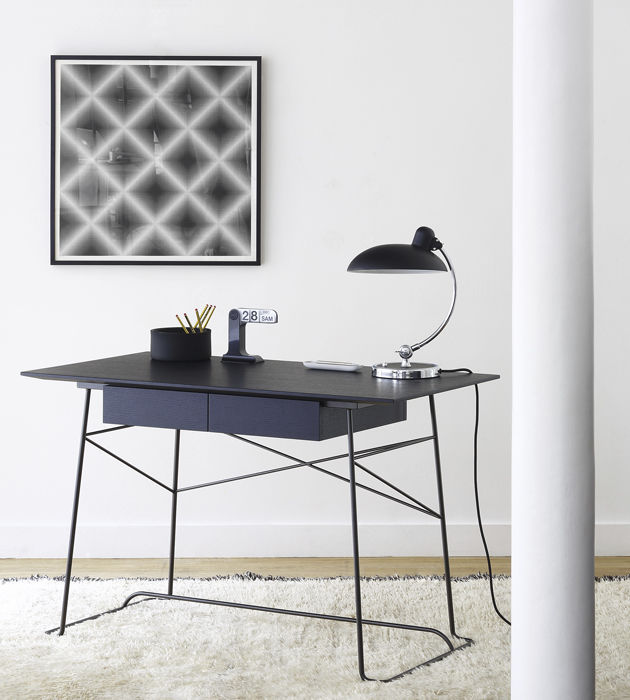 Escritorio contemporáneo - BRERA - Coedition - de roble / de nogal / de MDF