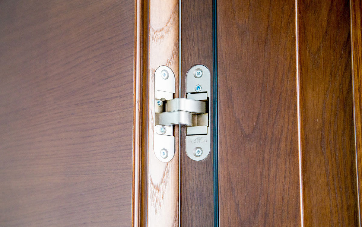 Bisagra para puerta - Domporte - acero / invisible