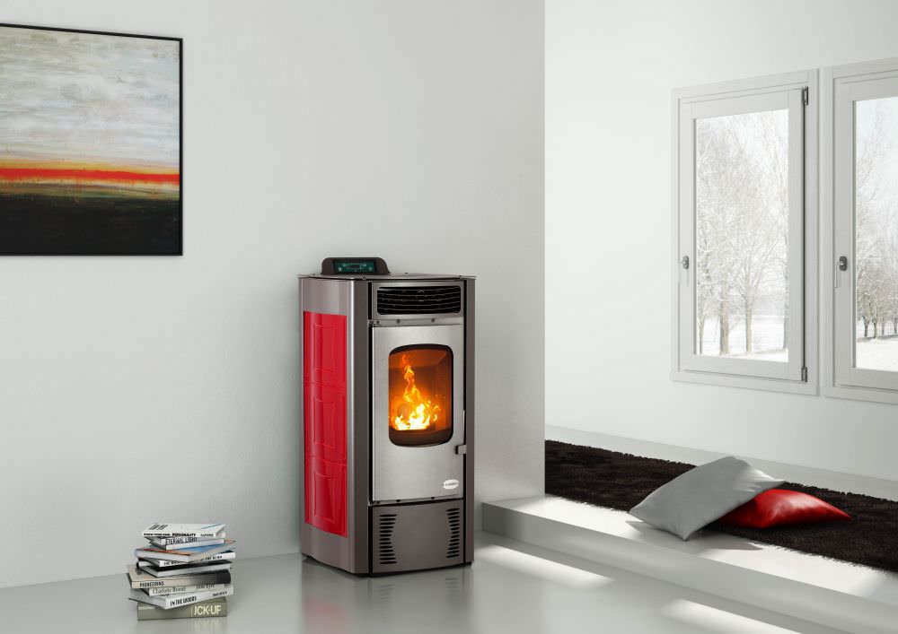 Estufa de pellets - BARCELLONA - KARMEK ONE SRL - contemporánea / de metal