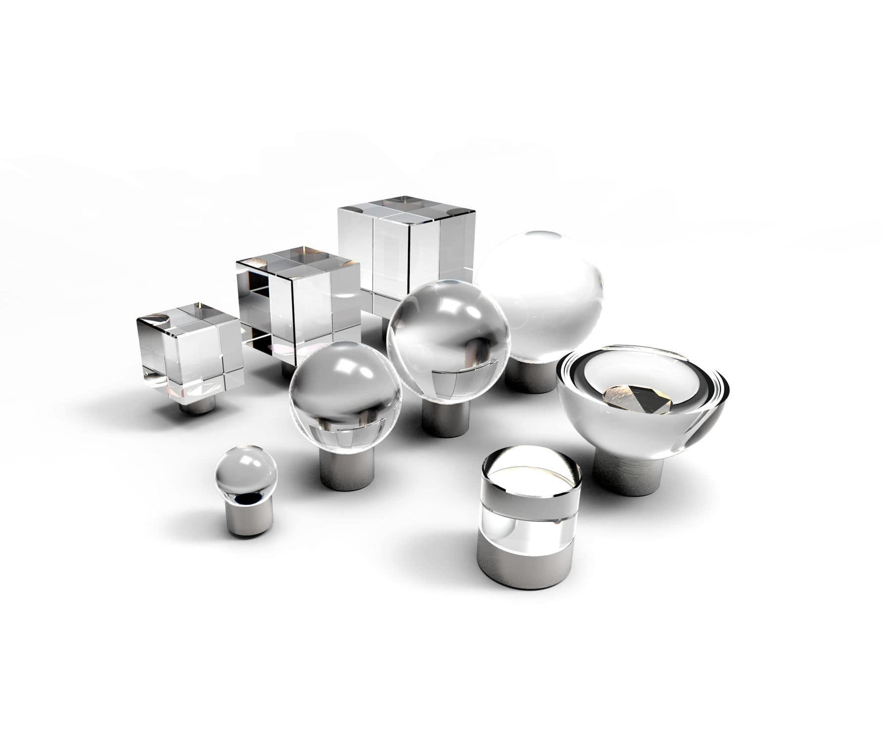 Pomo de puerta contemporáneo CUBE GUIDERO Holland BV de cristal