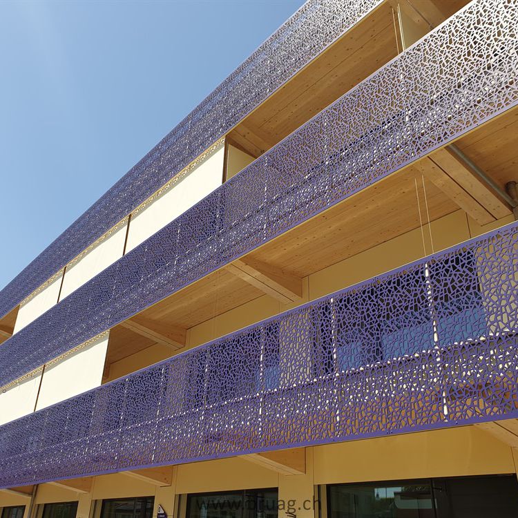 Balaustrada de HPL - Bruag AG - de panel / de exterior / para balcón