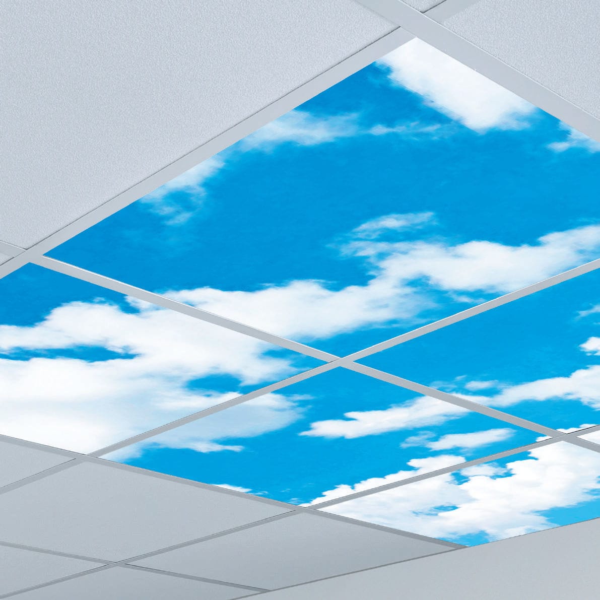 Panel led para techo de cielo - NATURA - PLEXIFORM - mural / modular