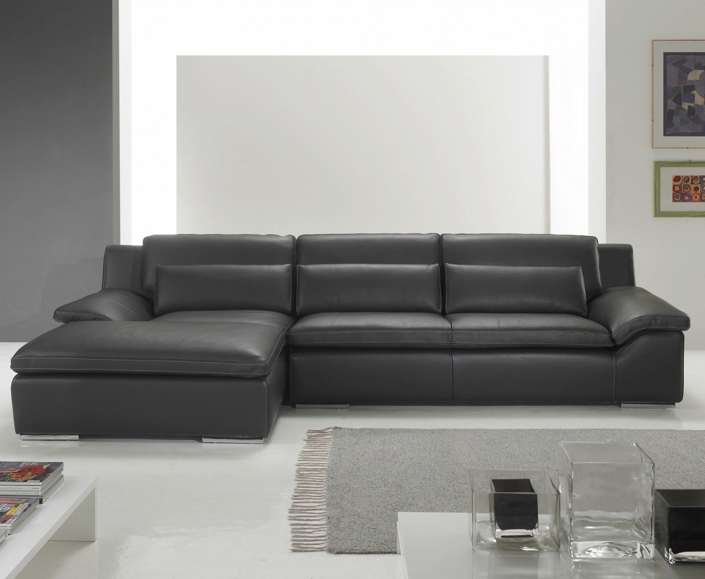 Sofá modular GLAMOUR Very Sofa contemporáneo / negro / de tejido