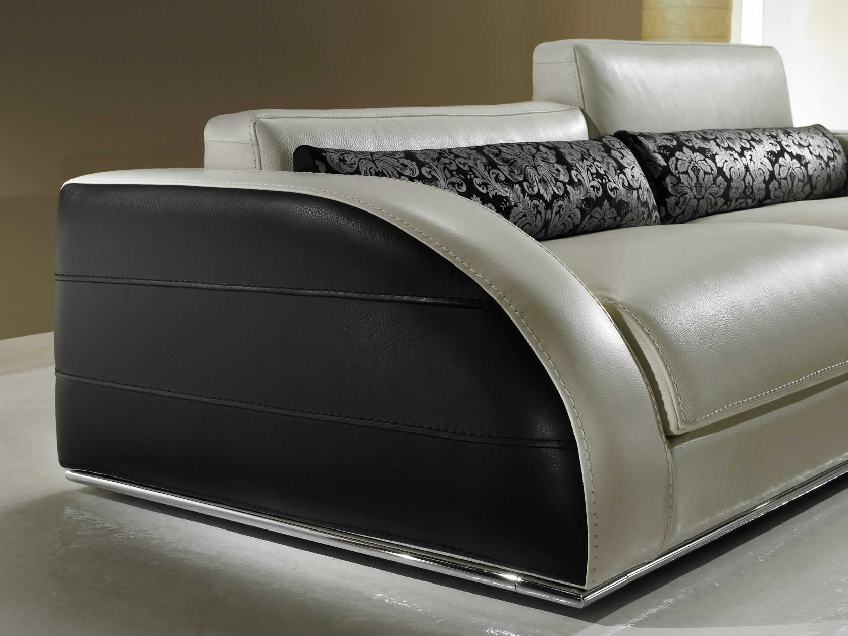 Sofá contemporáneo VISIONNAIRE Very Sofa azul / de tejido / de cuero