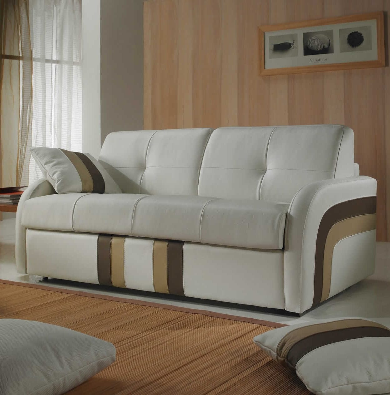 Sofá cama LINEA Very Sofa contemporáneo / gris / de tejido