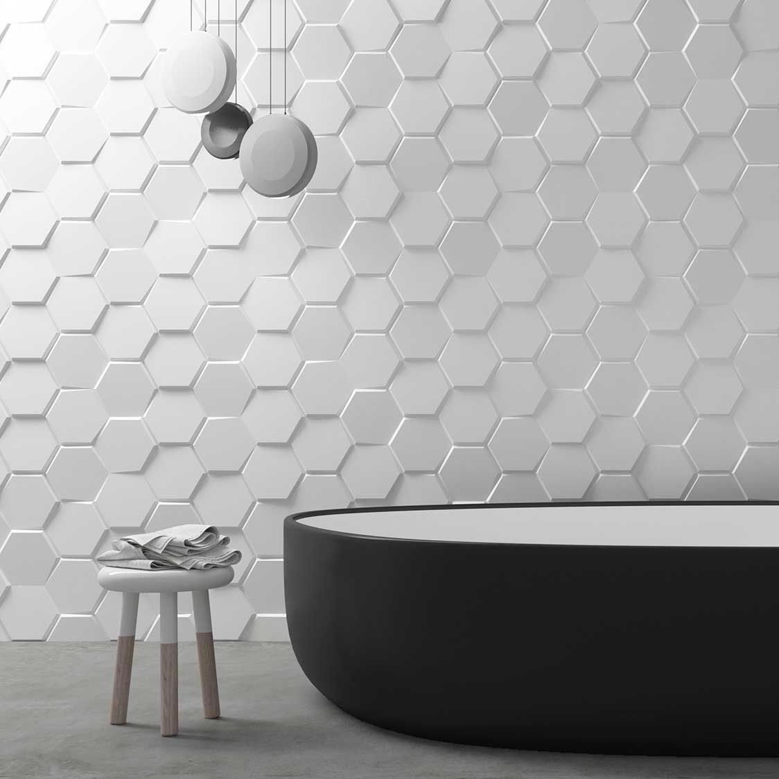 Baldosa de interior - MINI HEXA CONTRACT - WOW Design EU - de pared