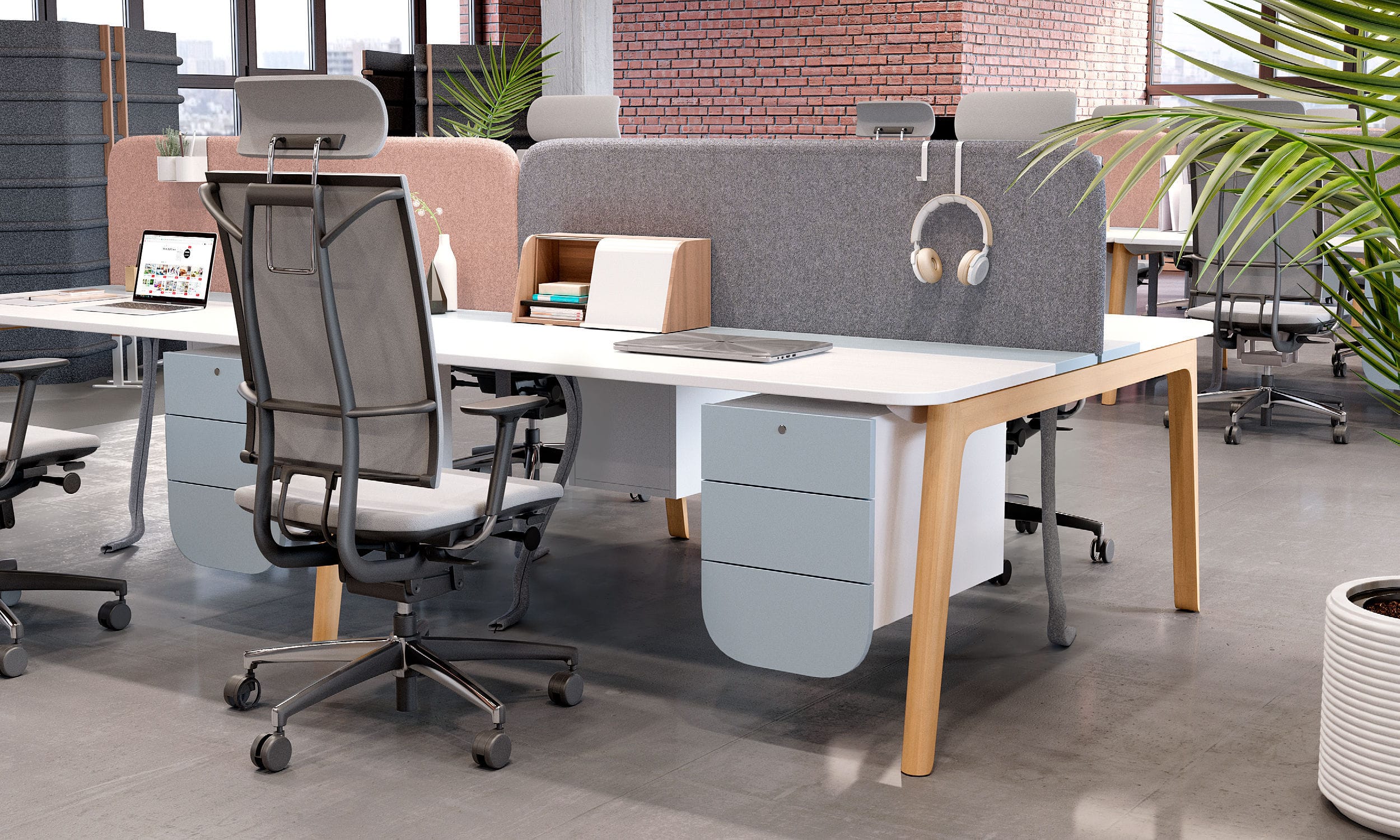 Escritorio para open space - LEVITATE by Jan Wertel & Gernot Oberfell