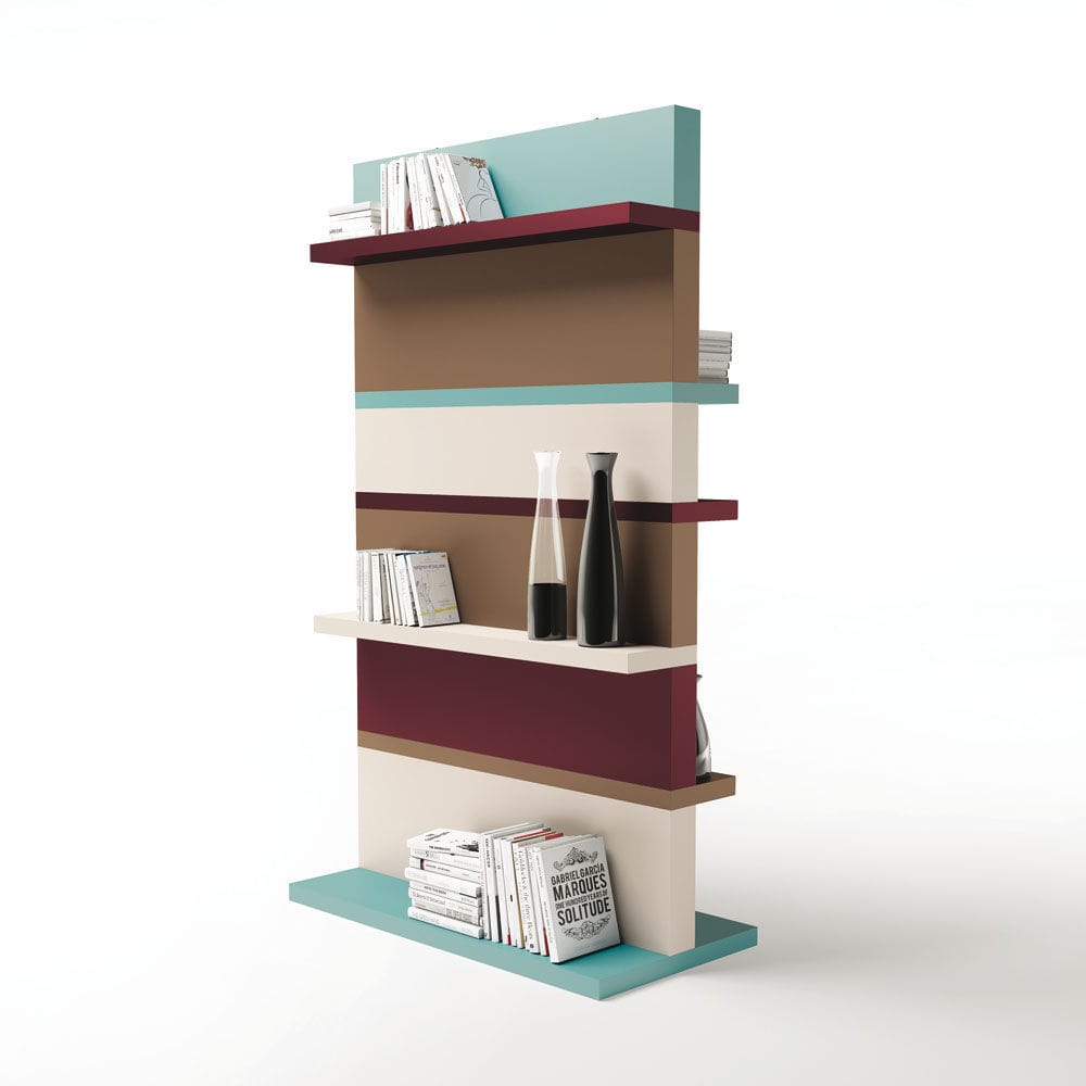 Estantería contemporánea / de madera / de MDF lacado / para oficina