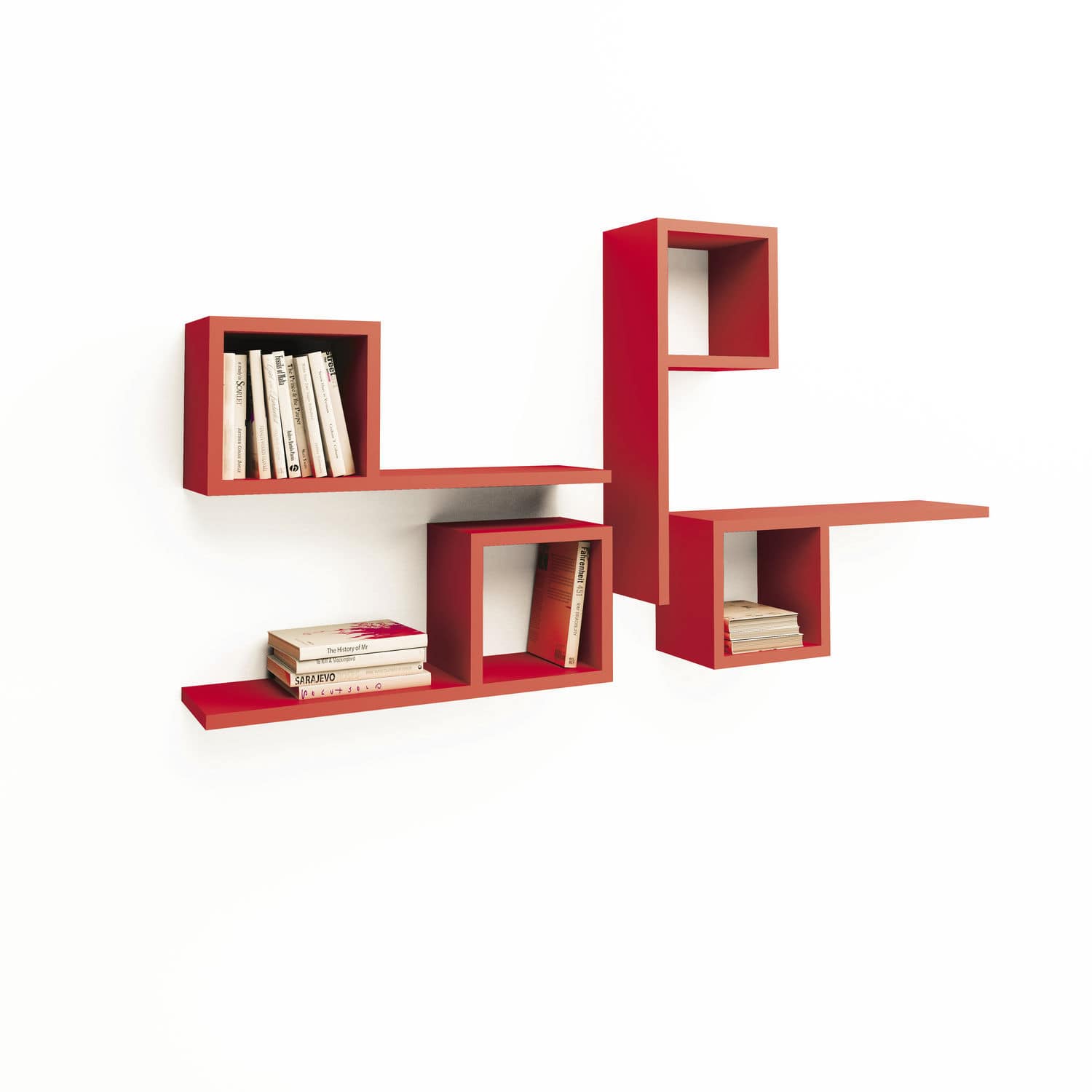 Estantería modular / contemporánea / de madera / de MDF lacado - AL.96