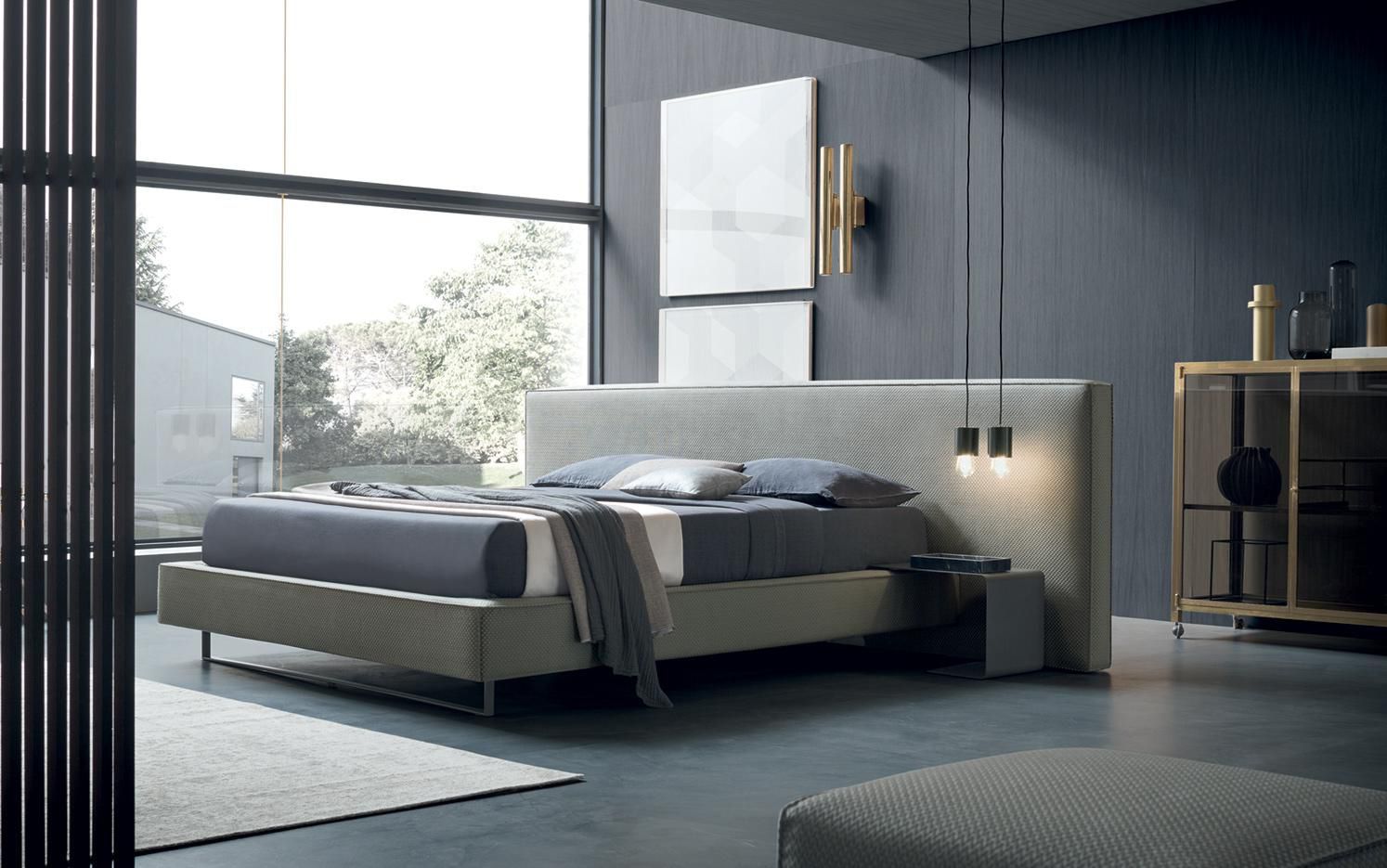 Cama de matrimonio - BOWIE - Felis s.r.l. unipersonale - contemporánea