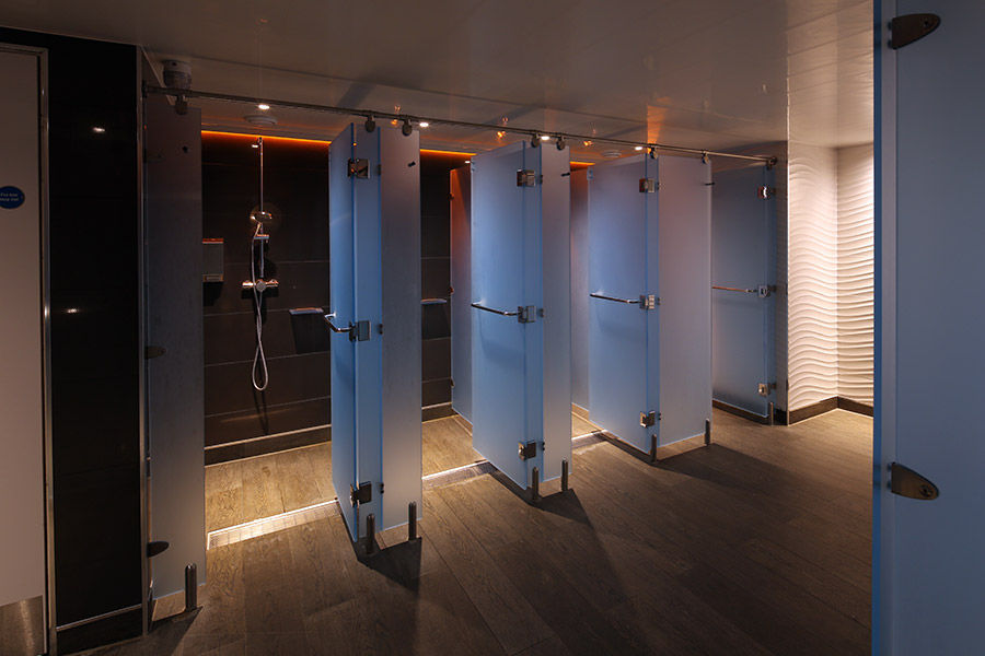 Cabina sanitaria para ducha para baño público - LUMINOSO ACRYLIC