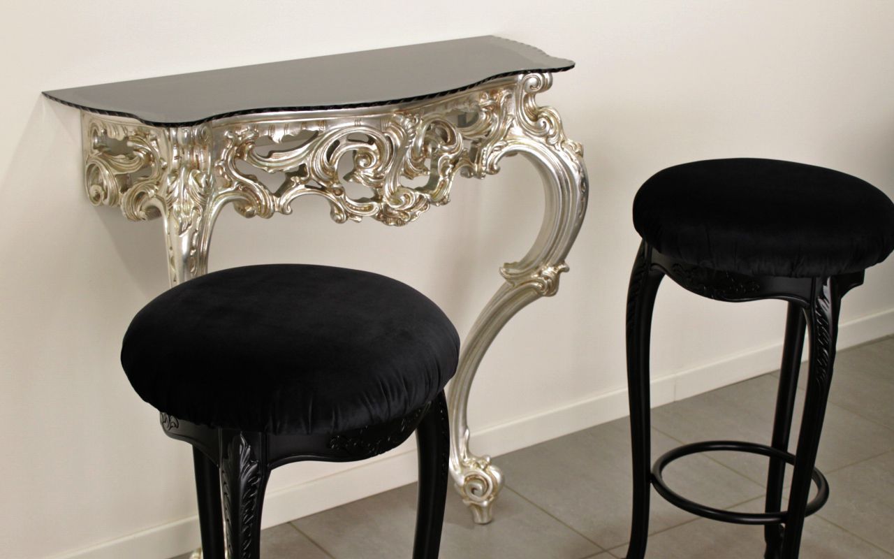 Consola de estilo - SENSUAL - ORSITALIA - de madera maciza / de haya