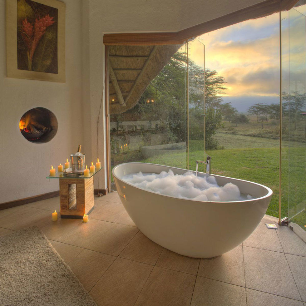 Bañera ovalada SIENNA Livingstone Baths en isla / profunda / doble